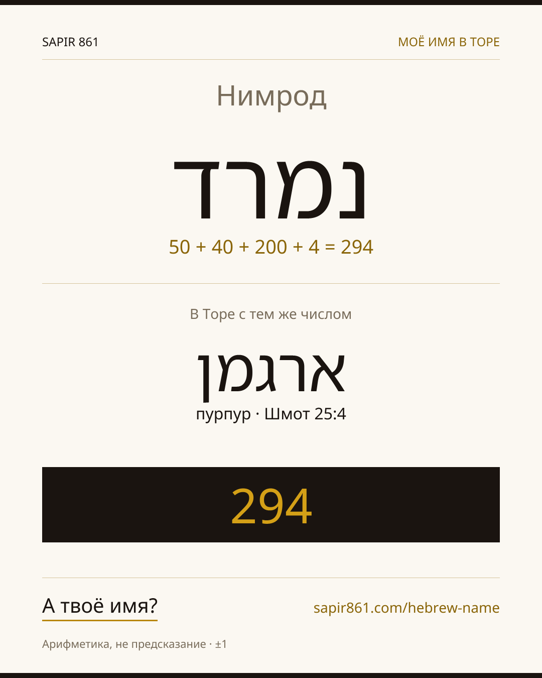 Нимрод — נמרד