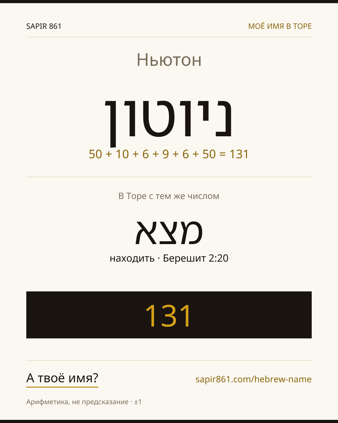 Ньютон — ניוטון