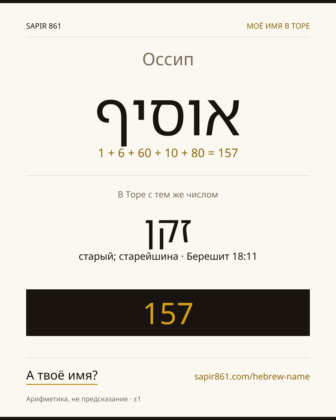 Оссип — אוסיף