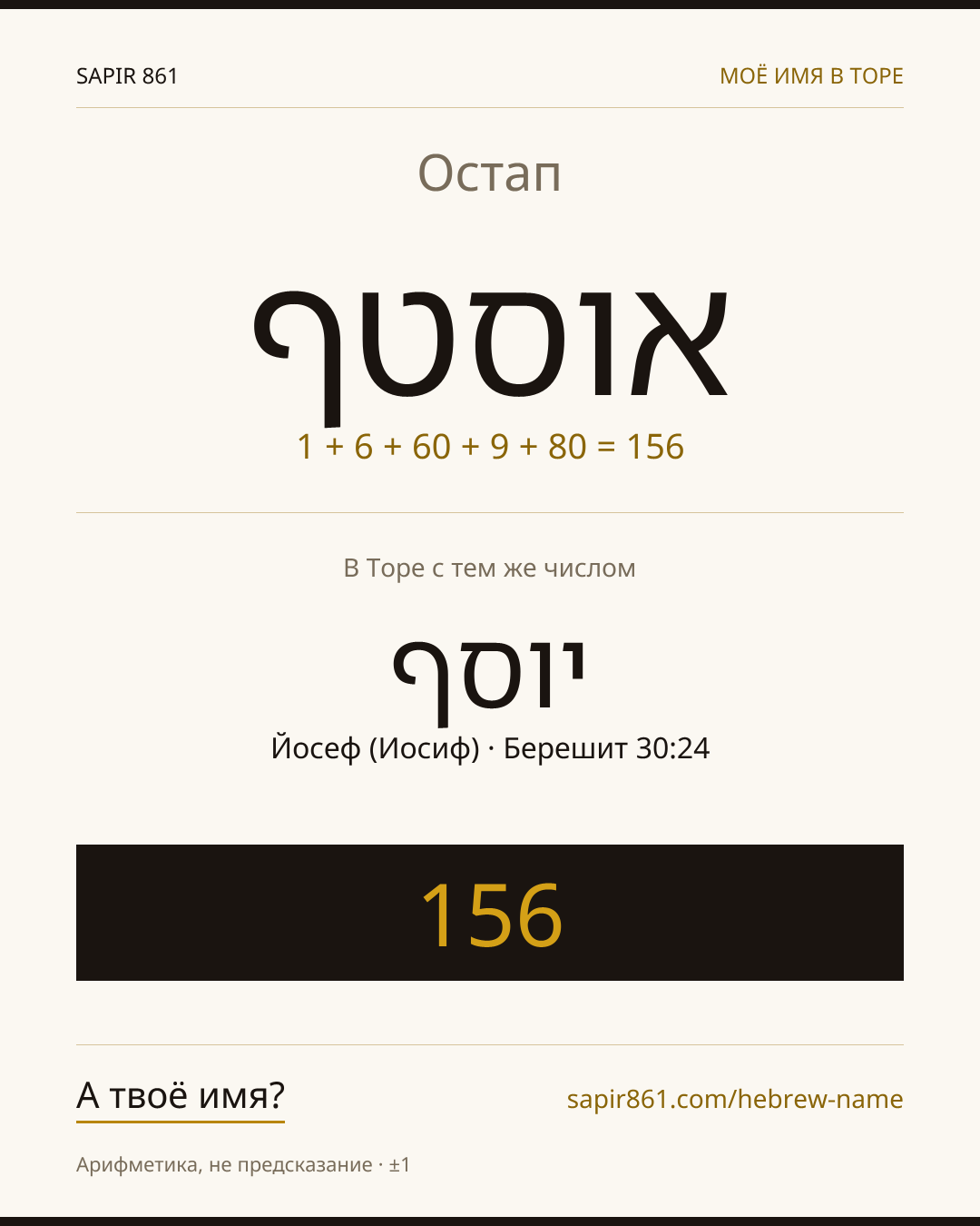 Остап — אוסטף