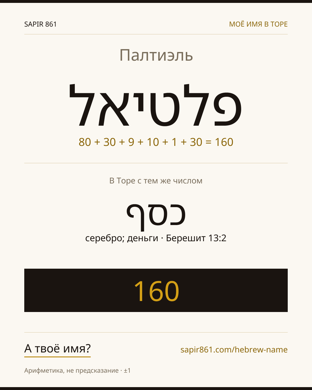 Палтиэль — פלטיאל