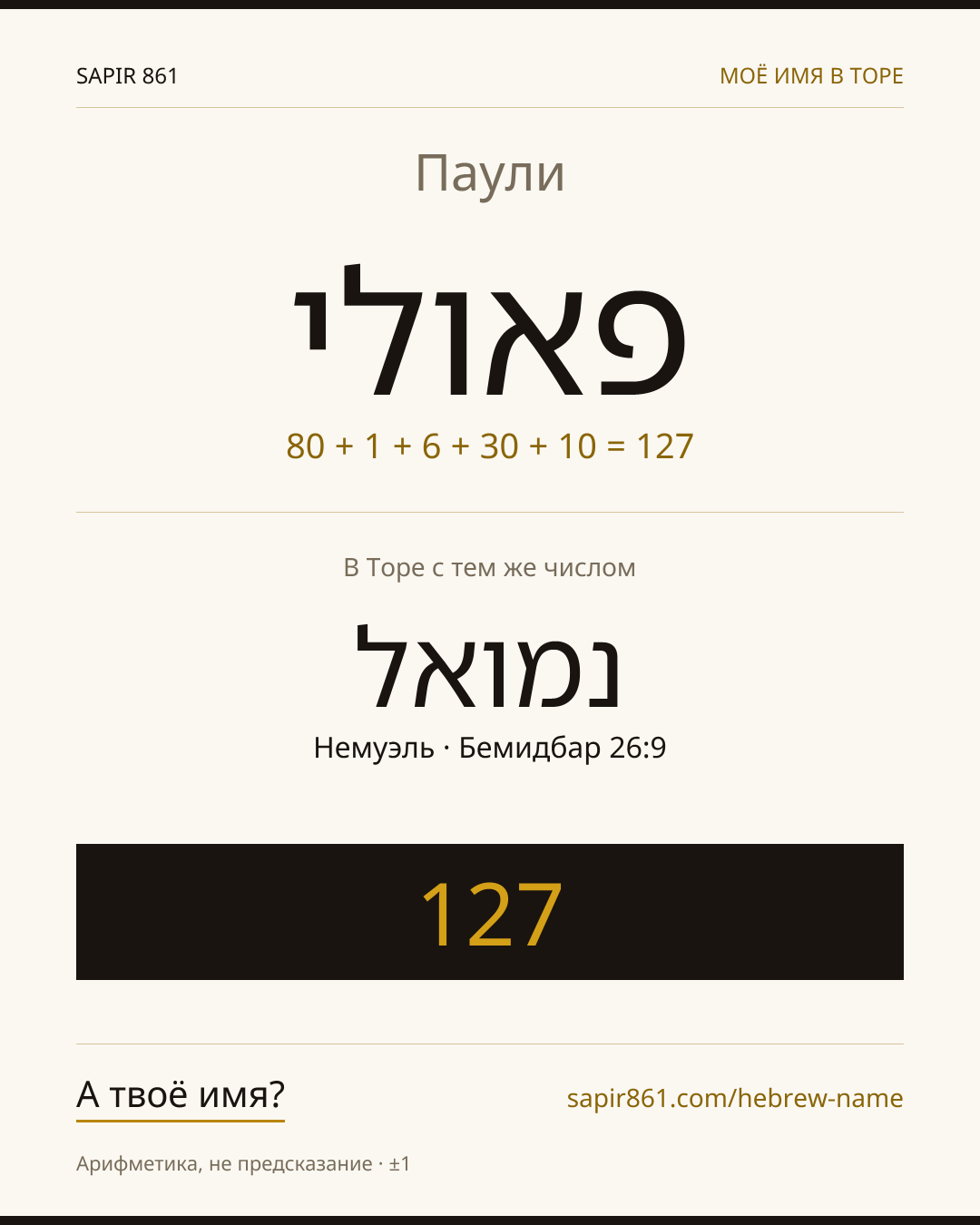 Паули — פאולי