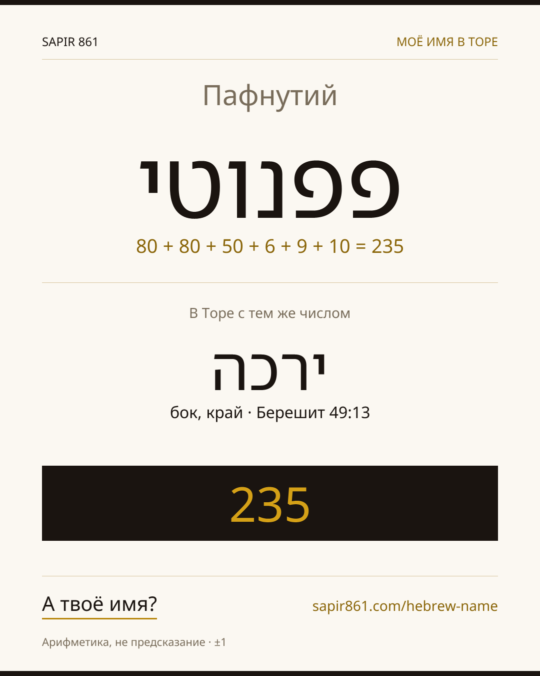 Пафнутий — פפנוטי