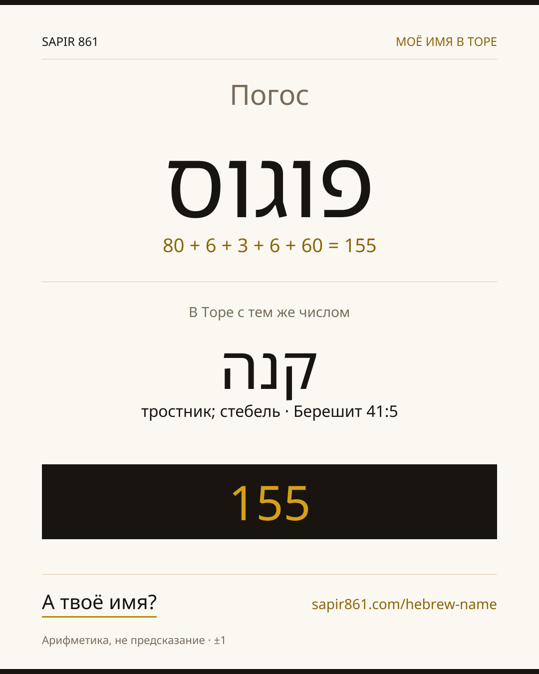 Погос — פוגוס