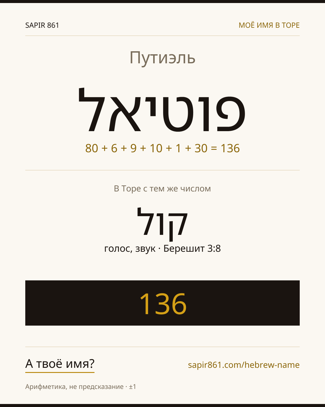 Путиэль — פוטיאל