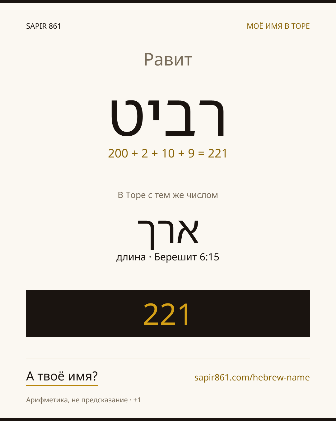 Равит — רוית