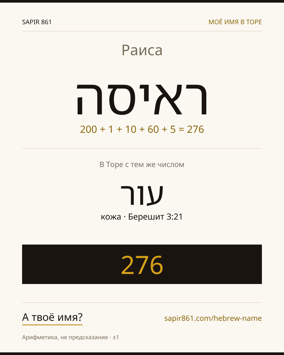Раиса — ראיסה