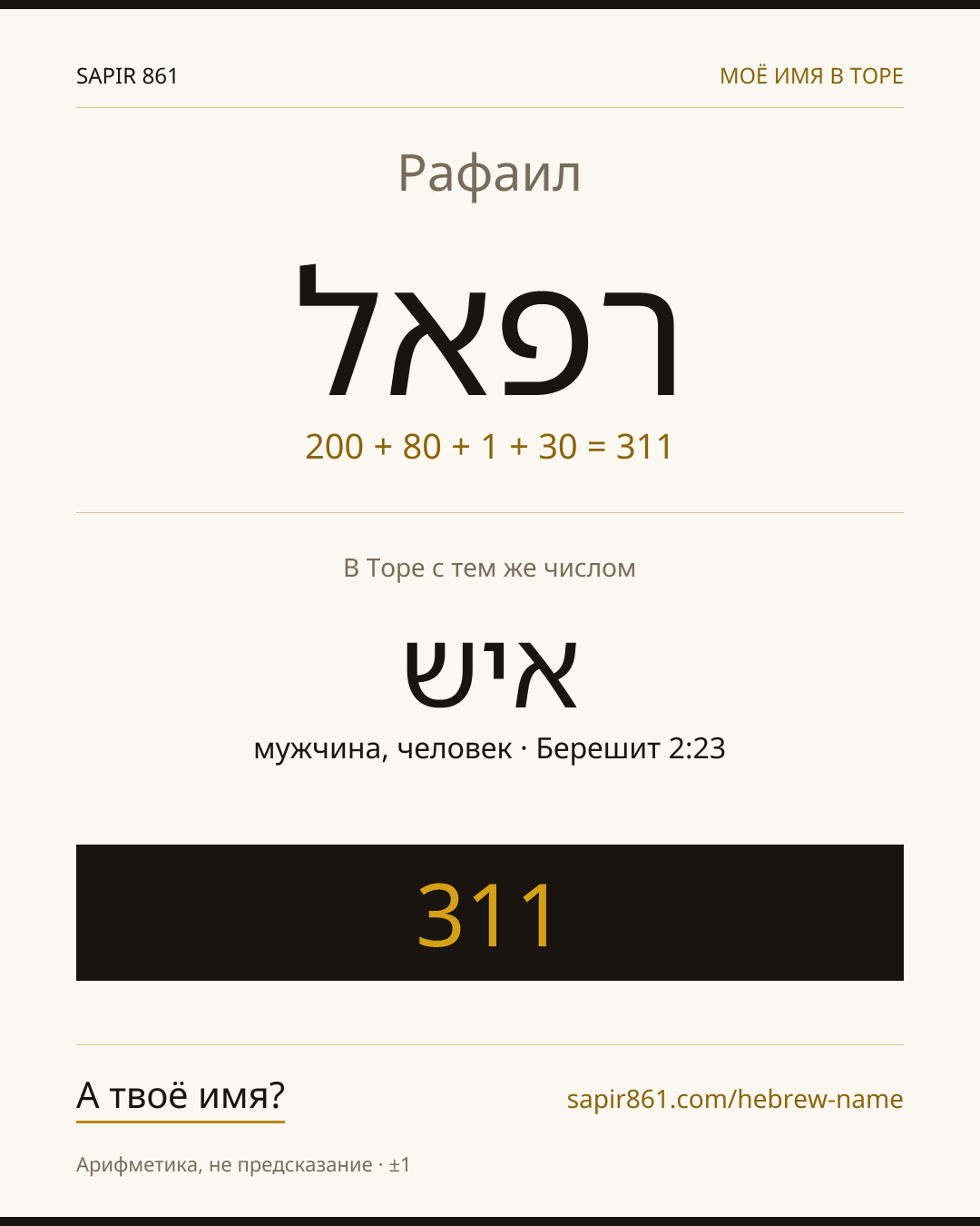 Рафаил — רפאל