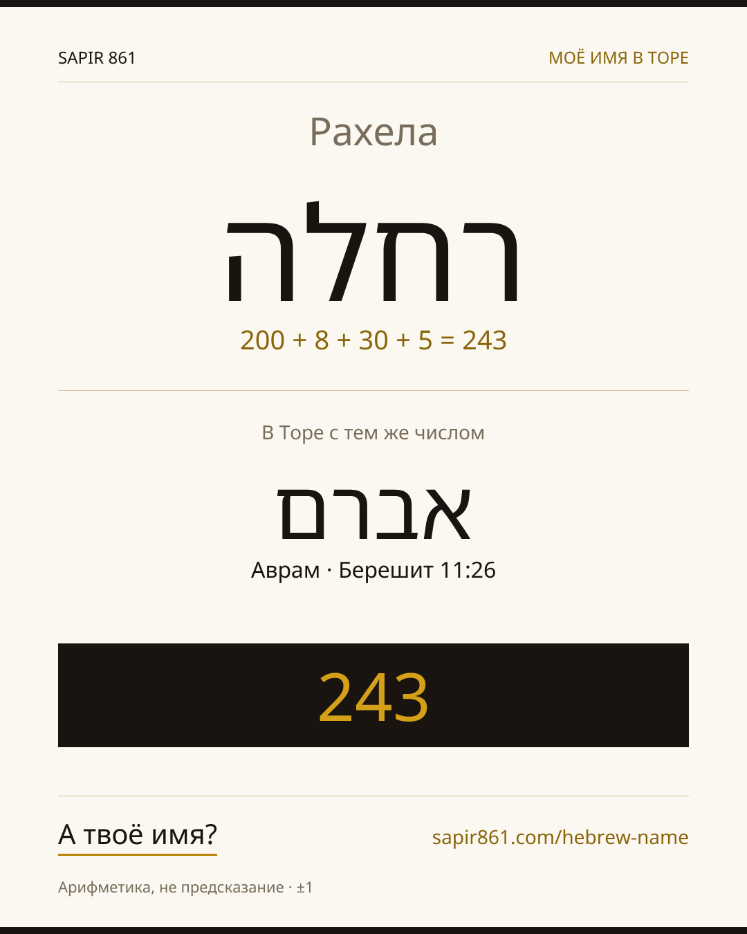 Рахела — רחלה
