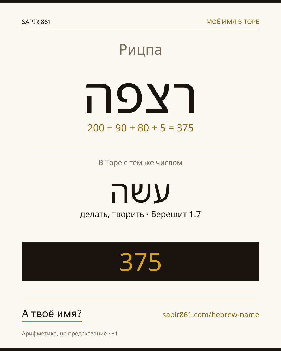 Рицпа — רצפה