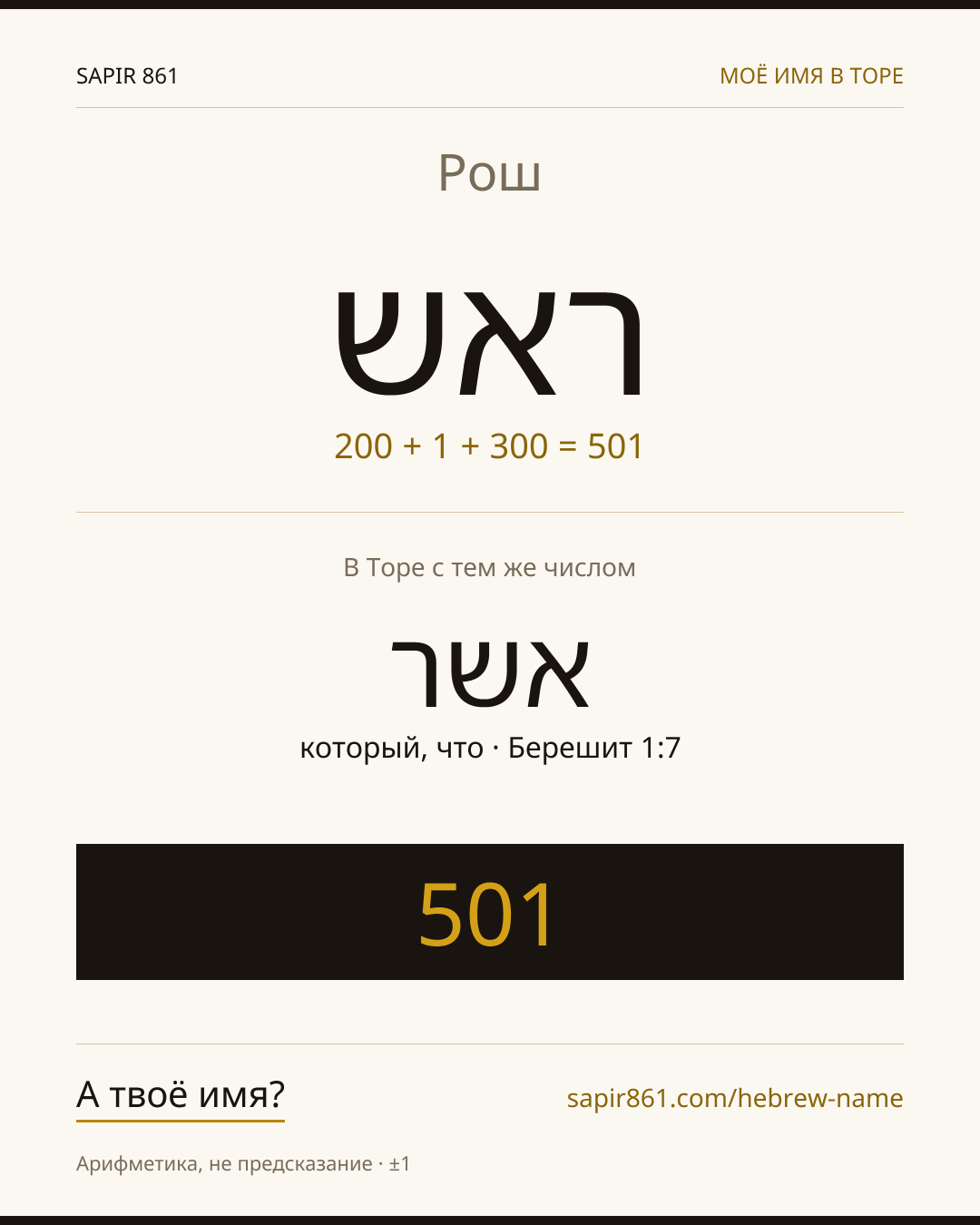 Рош — ראש