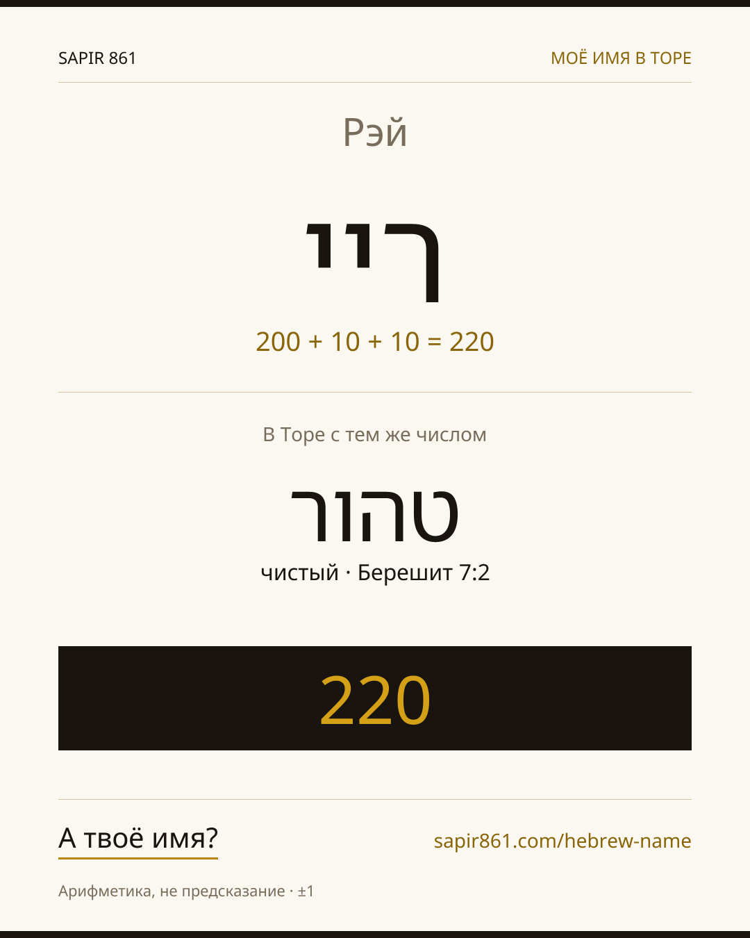 Рэй — ריי