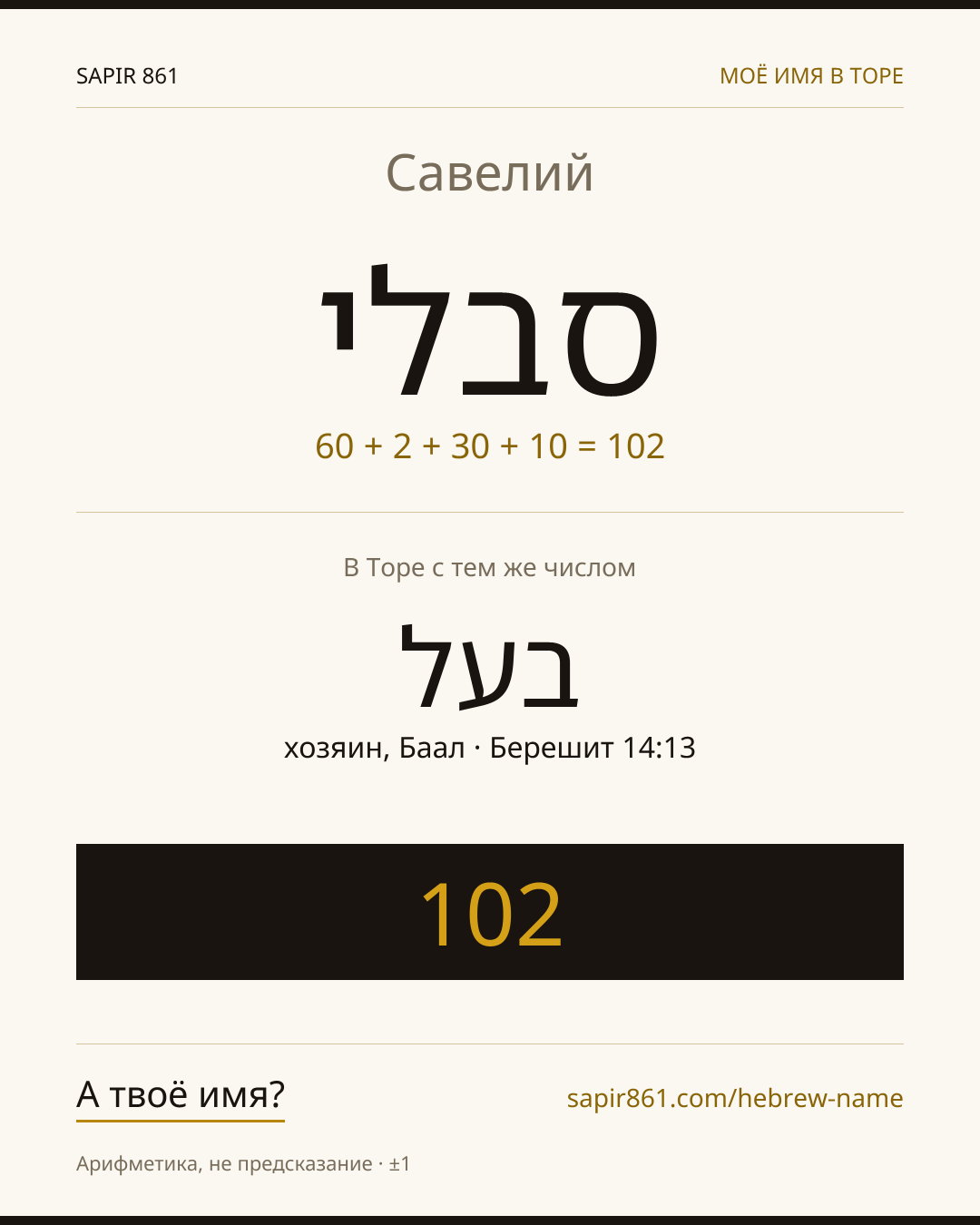Савелий — סבלי