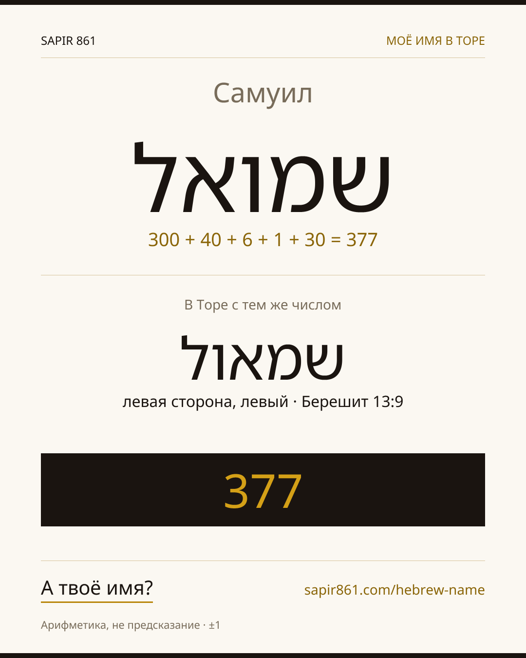 Самуил — שמואל