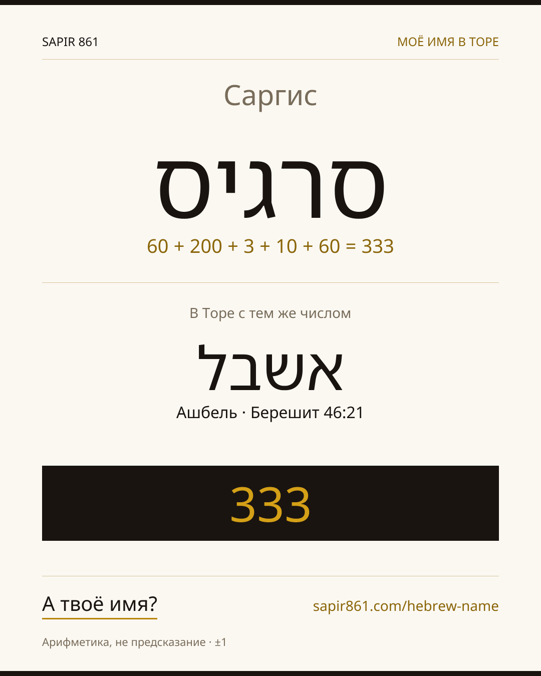 Саргис — סרגיס