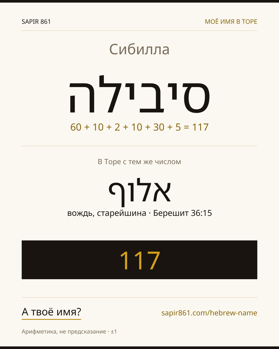 Сибилла — סיבילה