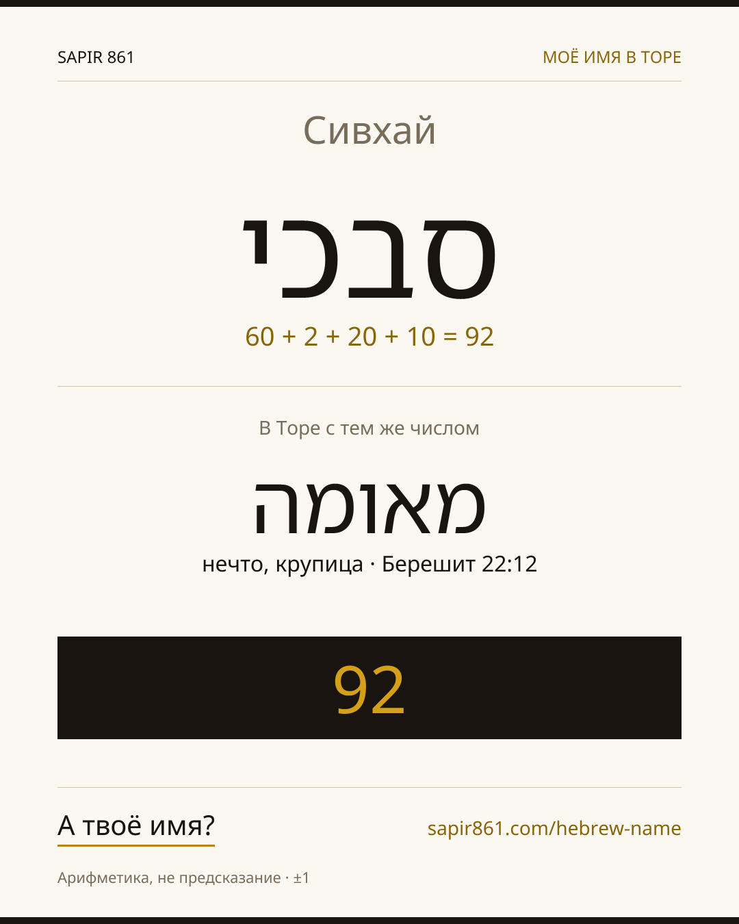 Сивхай — סבכי