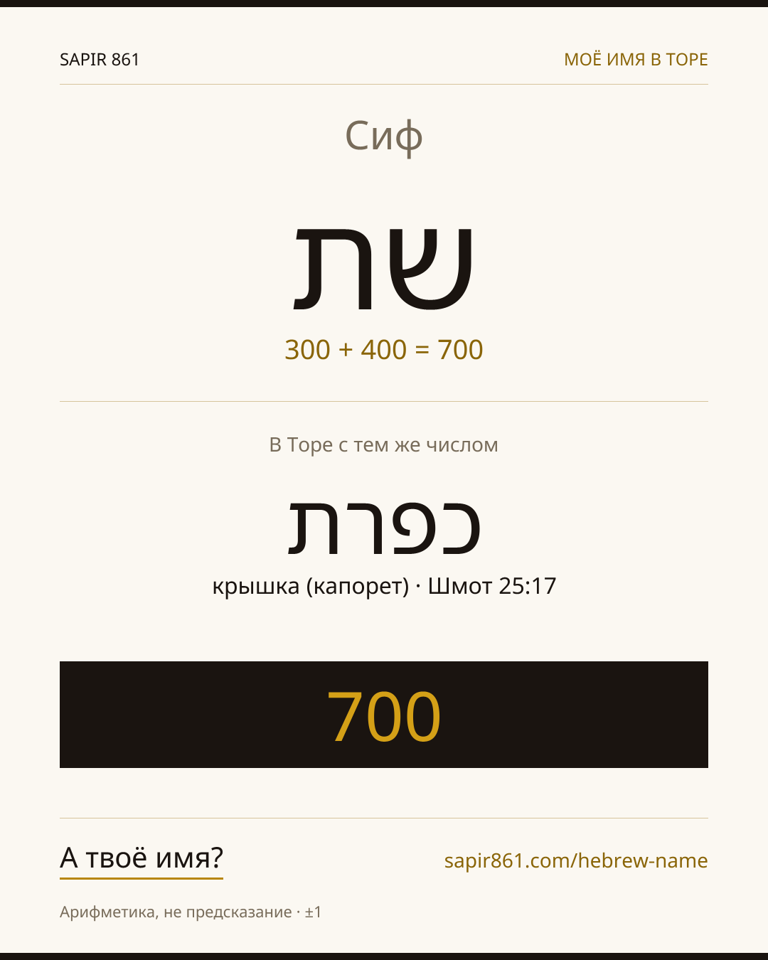 Сиф — שת