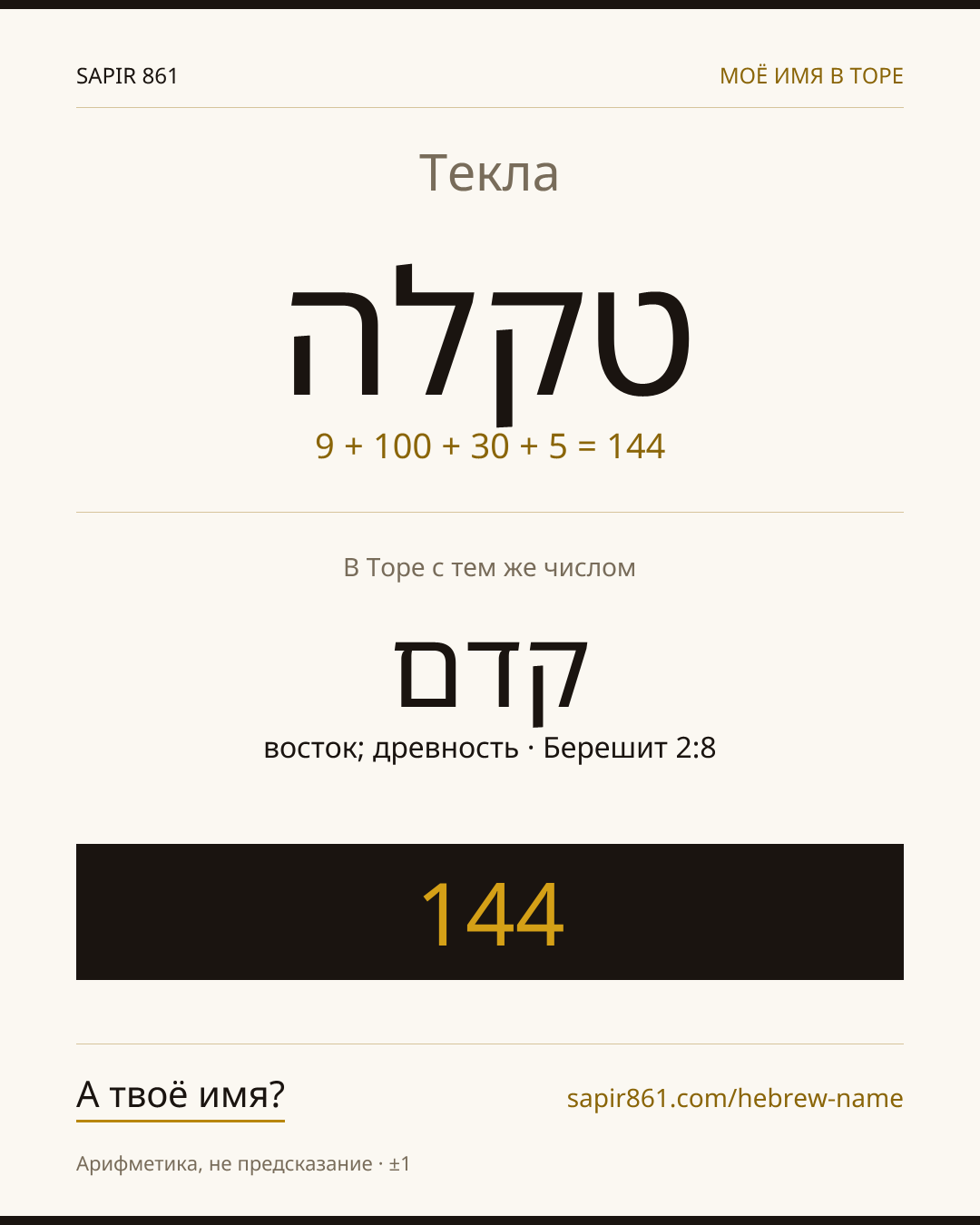 Текла — טקלה