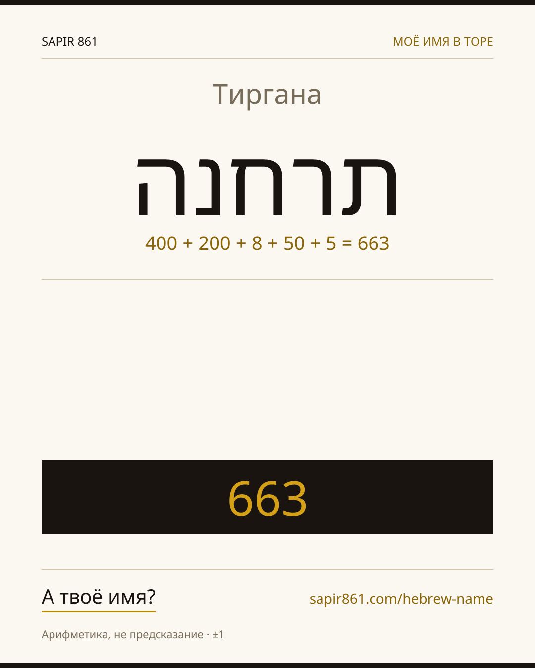 Тиргана — תרחנה