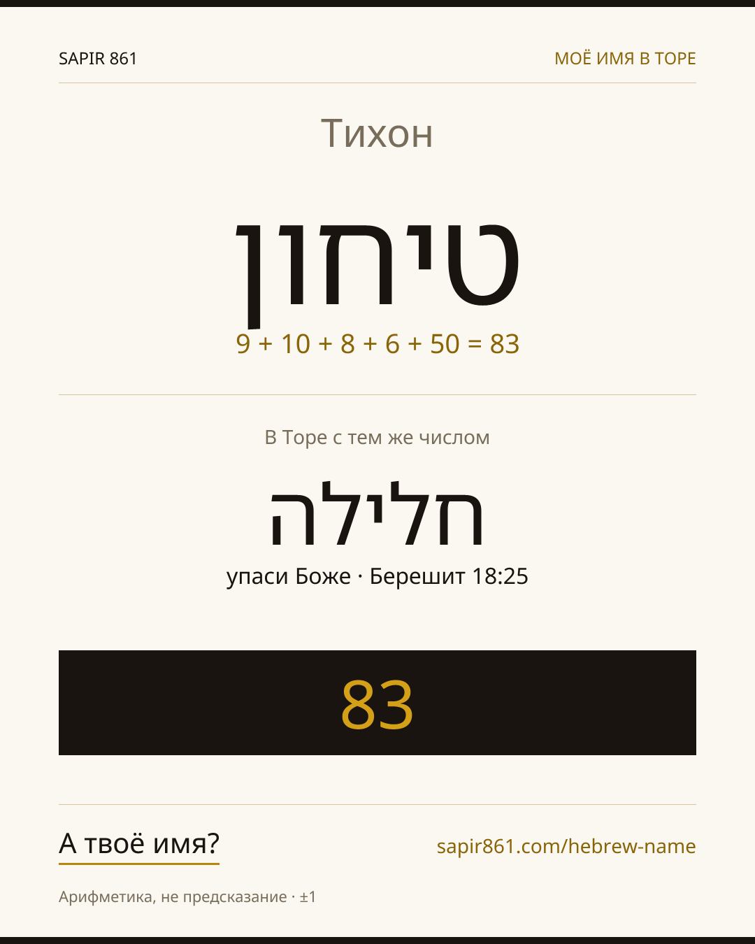 Тихон — טיחון