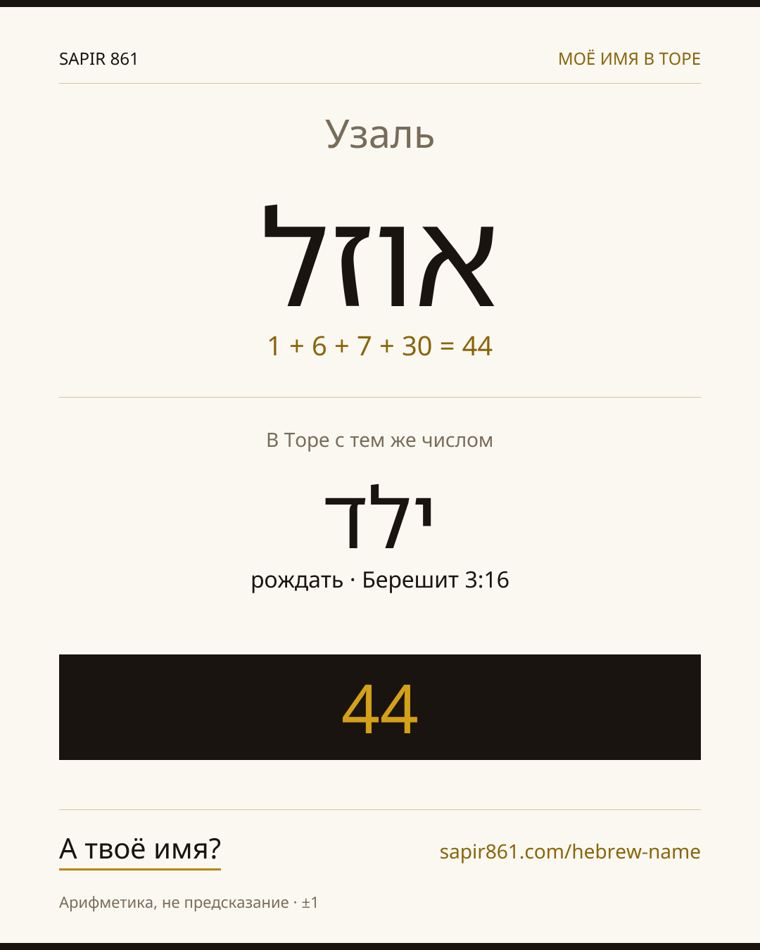 Узаль — אוזל
