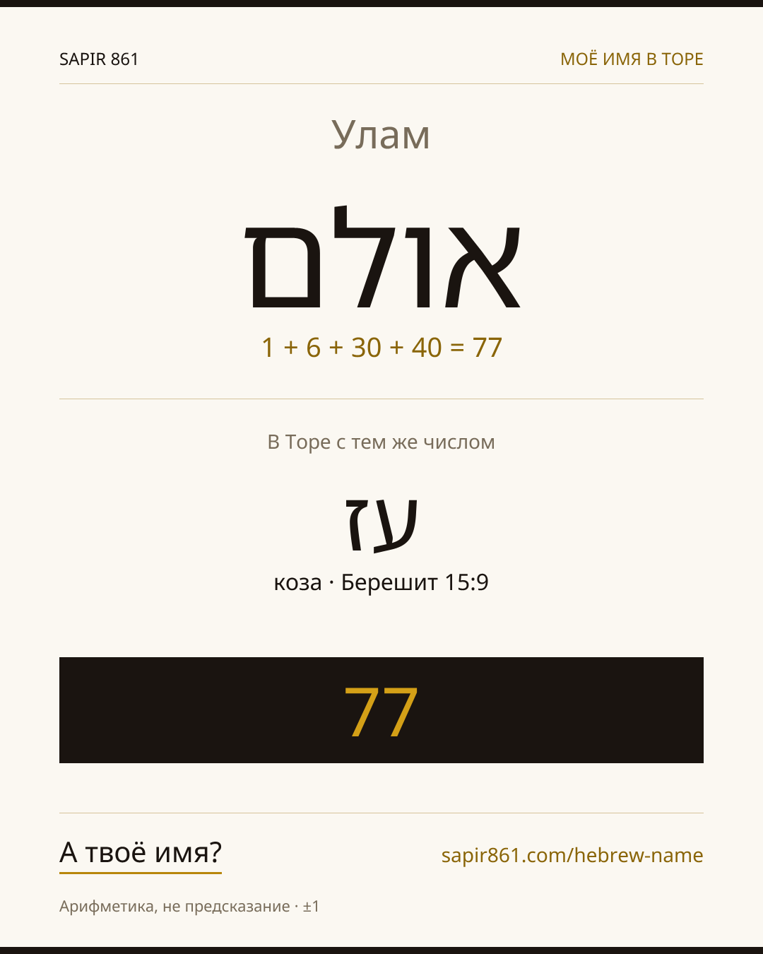 Улам — אולם