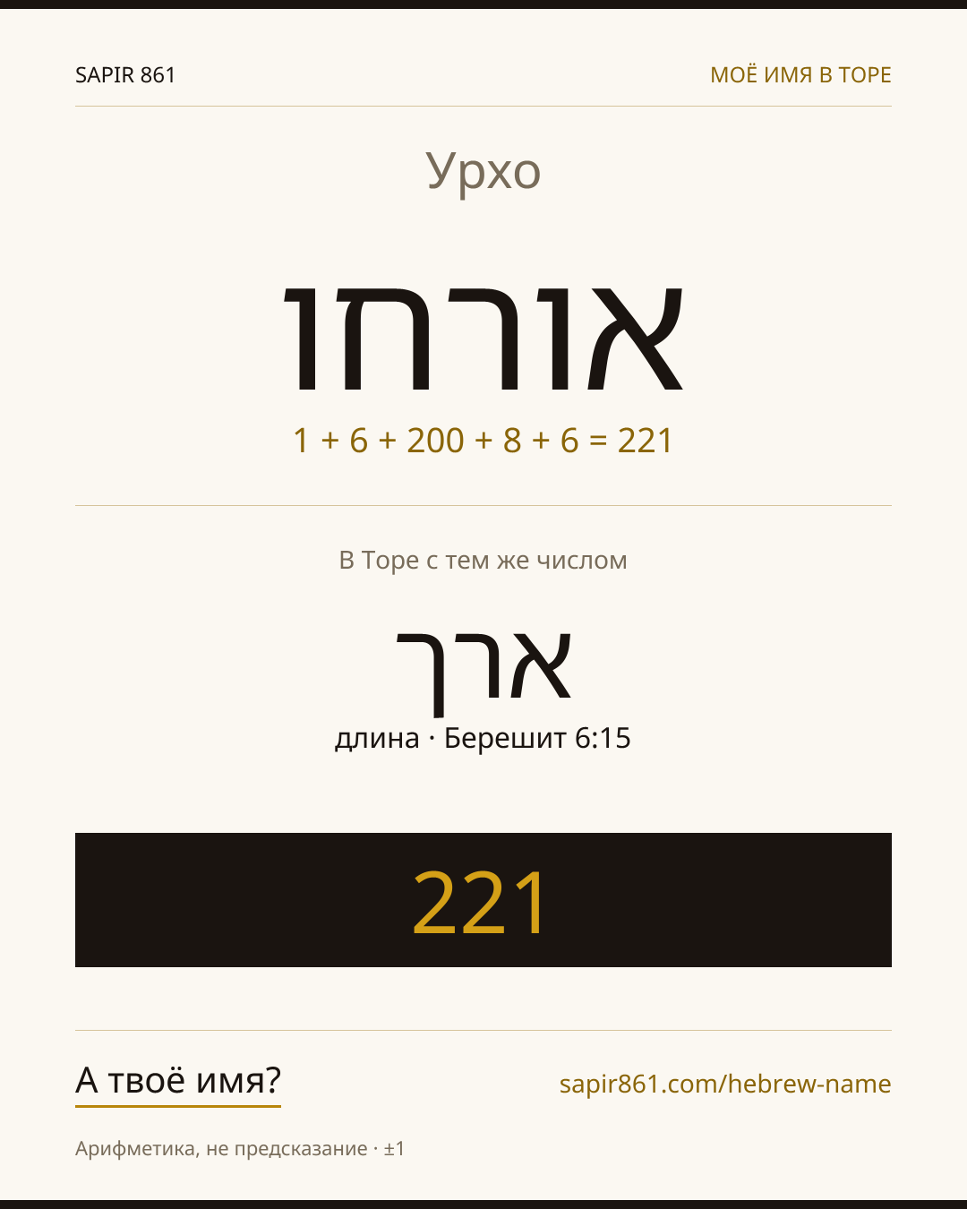 Урхо — אורחו