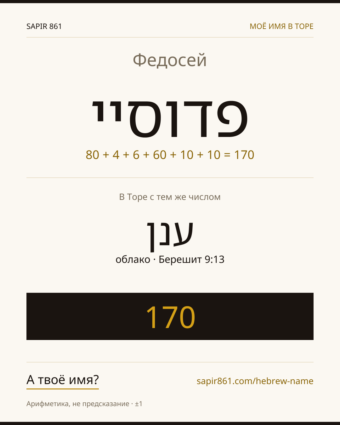 Федосей — פדוסיי
