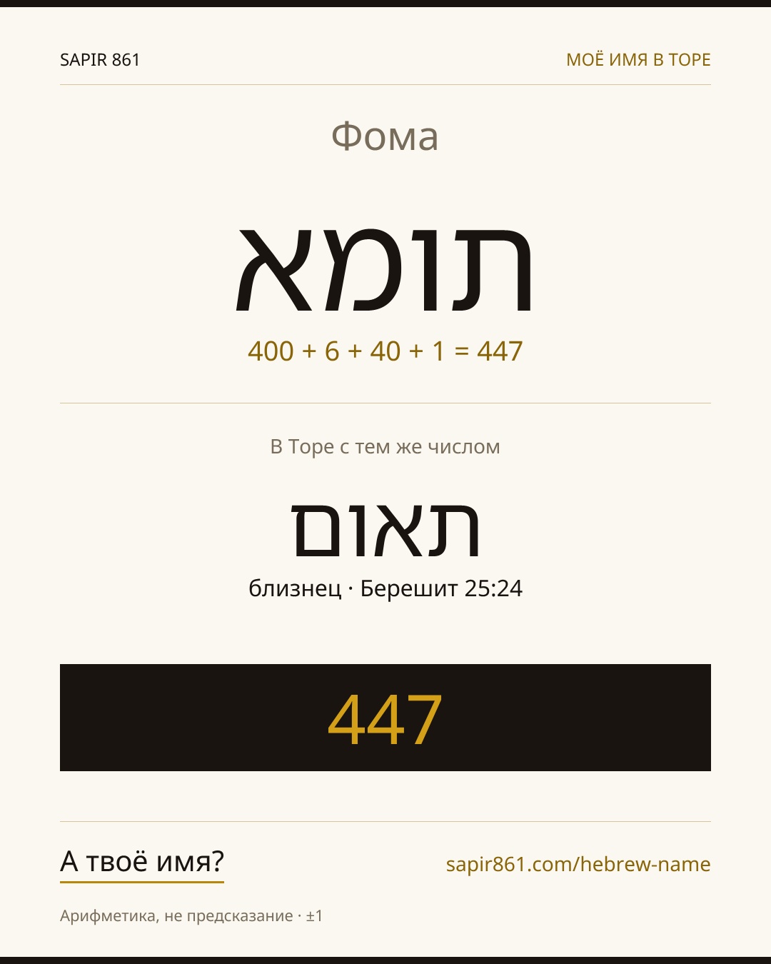 Фома — תומא