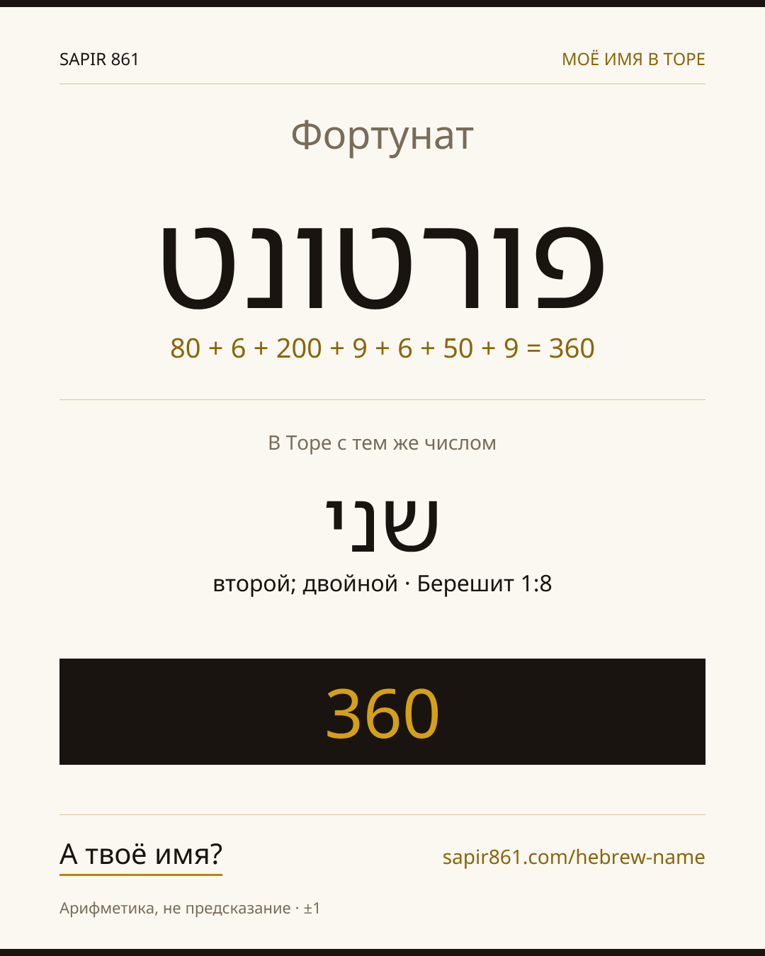Фортунат — פורטונט