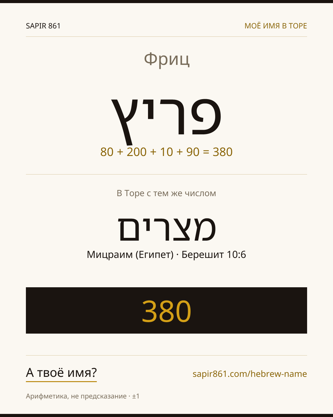 Фриц — פריץ