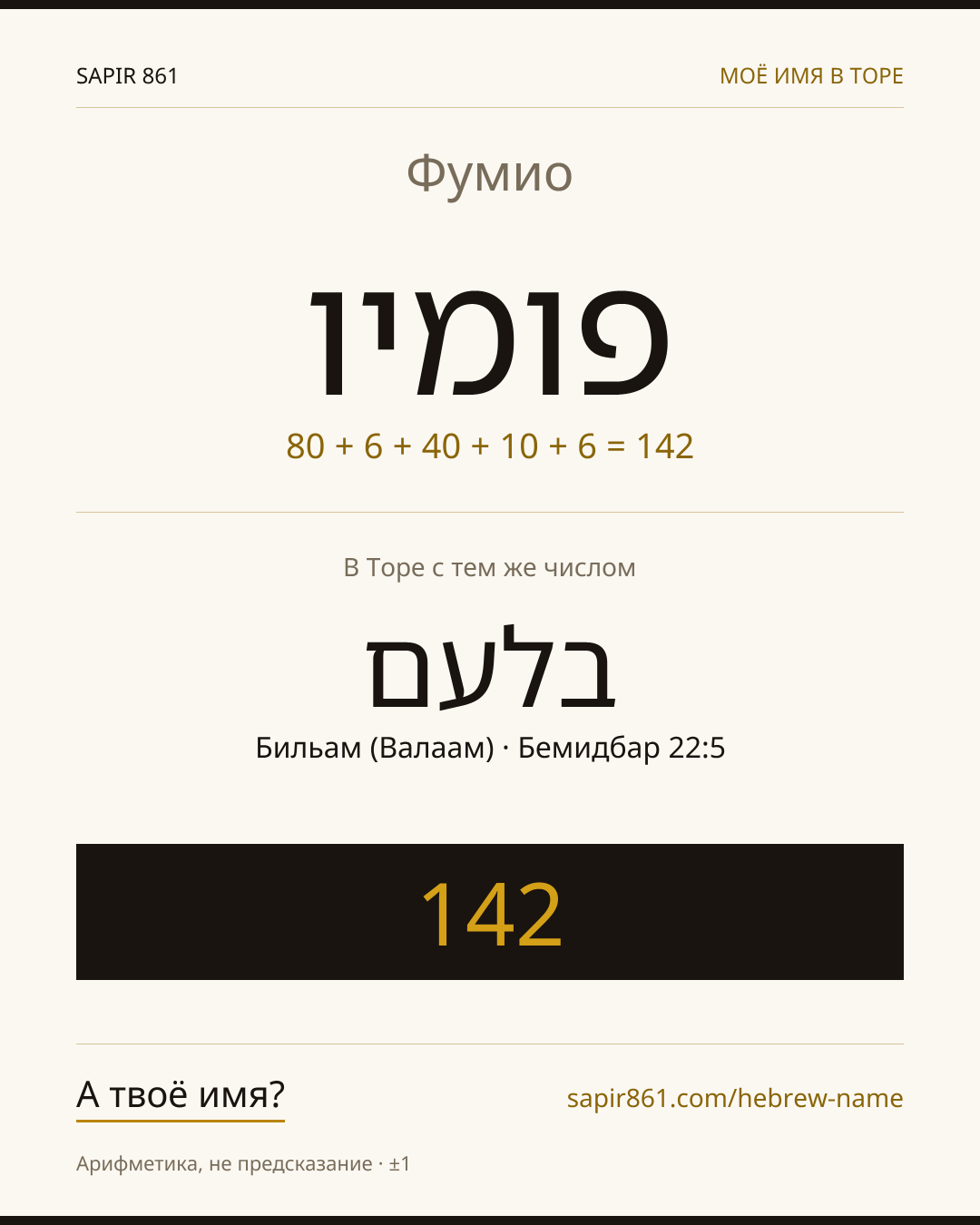 Фумио — פומיו