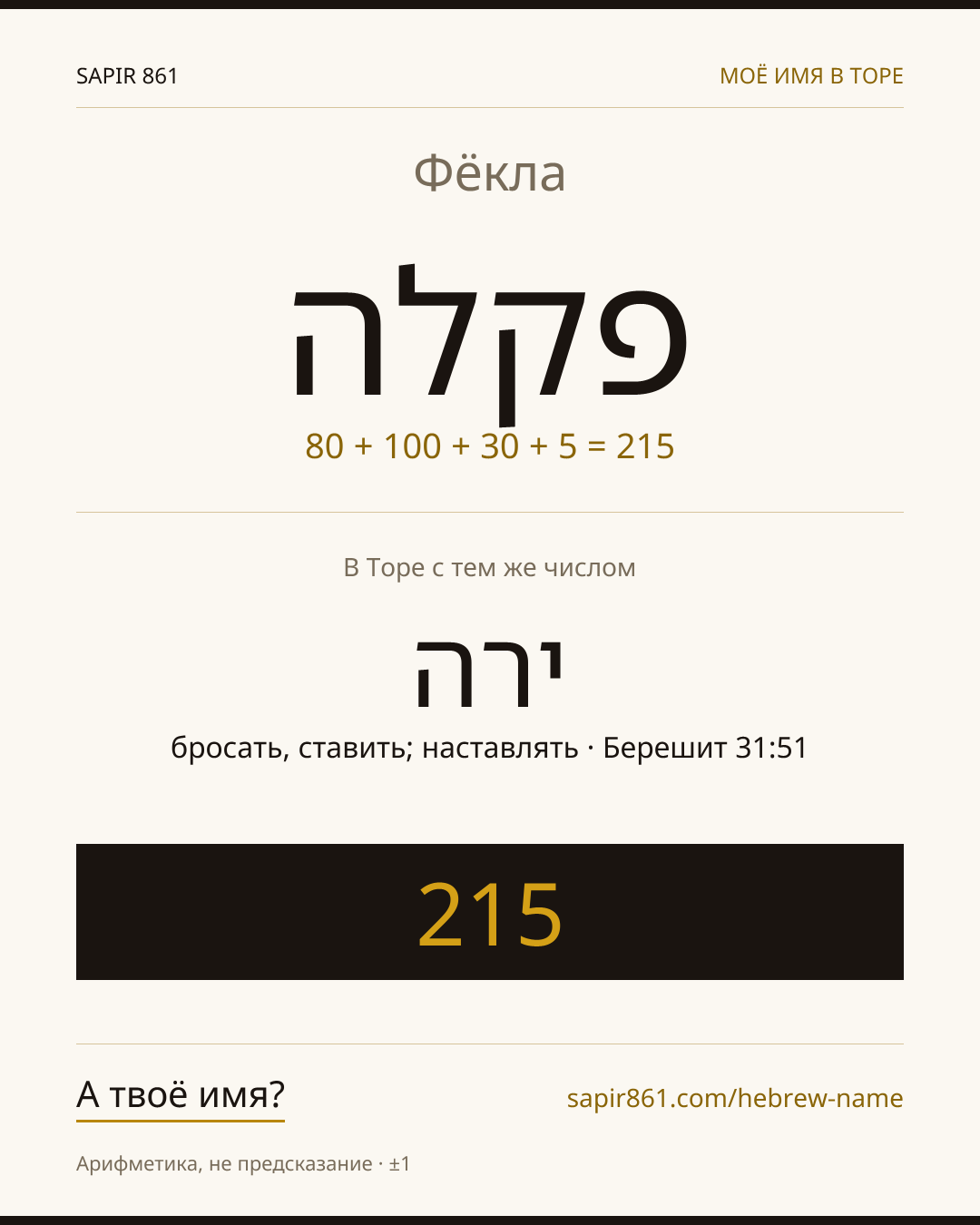Фёкла — פקלה