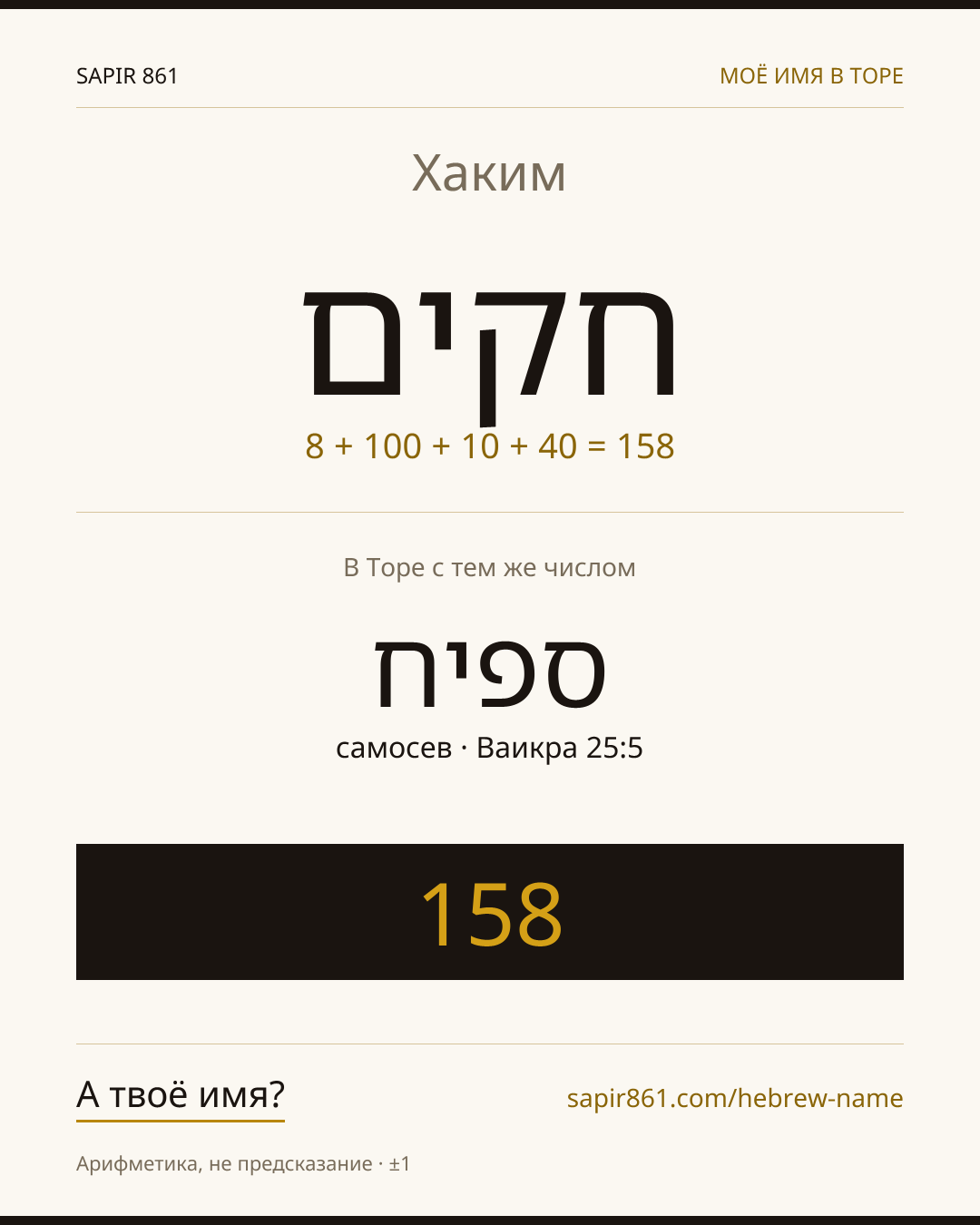 Хаким — חקים