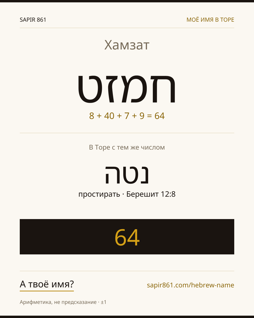 Хамзат — חמזט