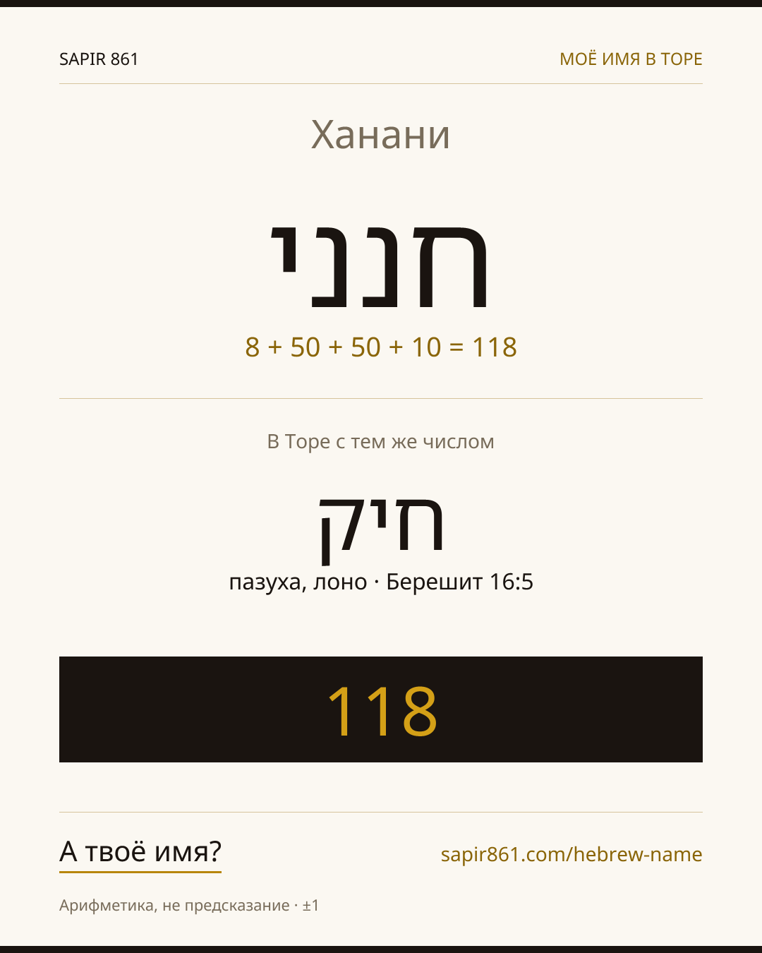 Ханани — חנני