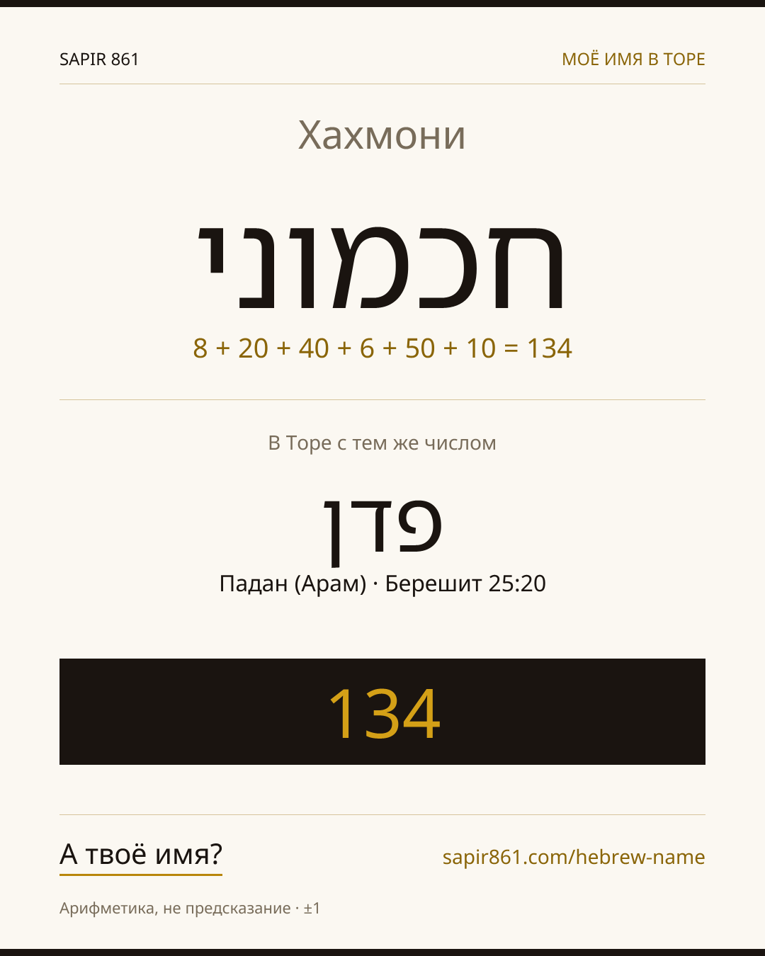 Хахмони — חכמוני
