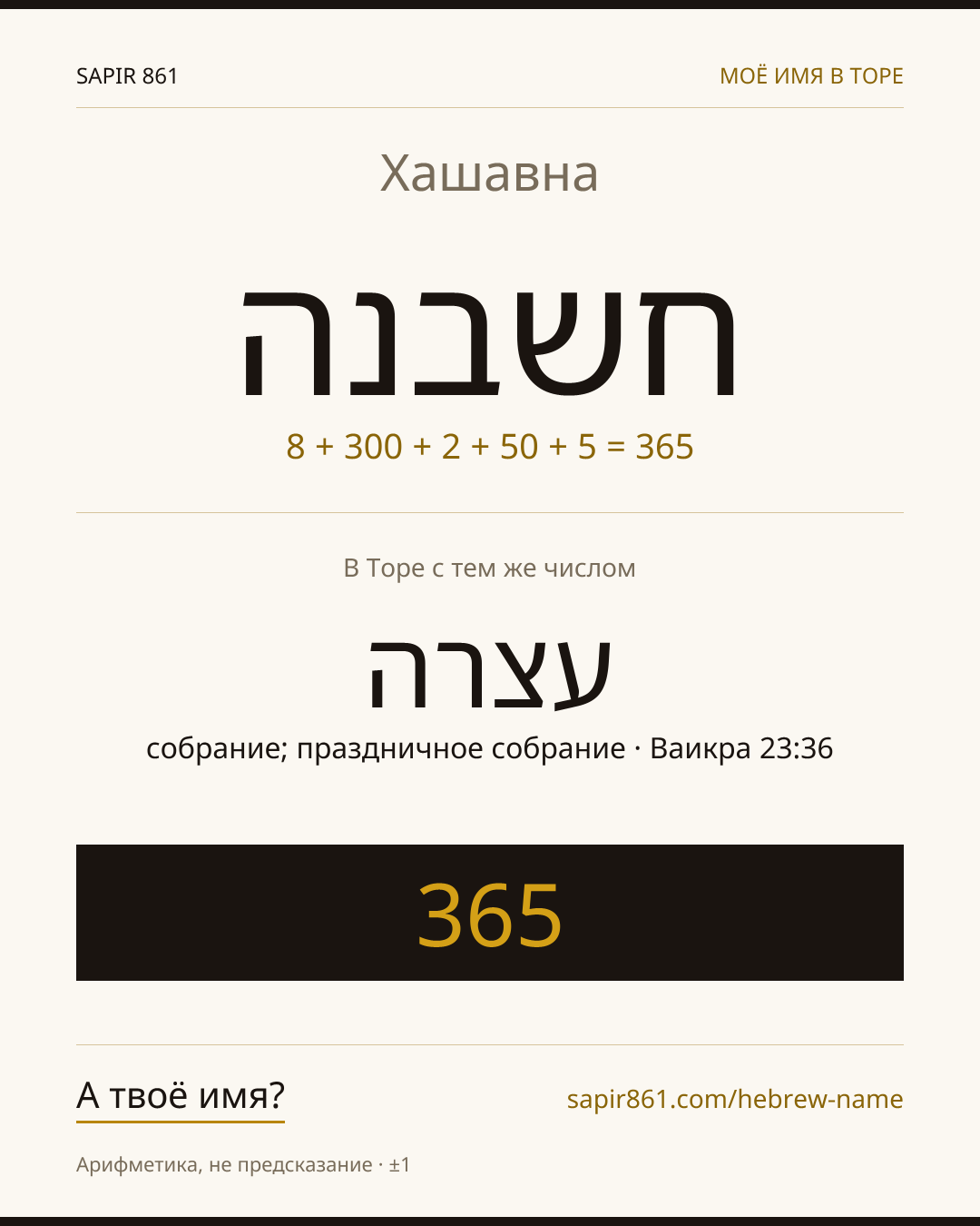 Хашавна — חשבנה