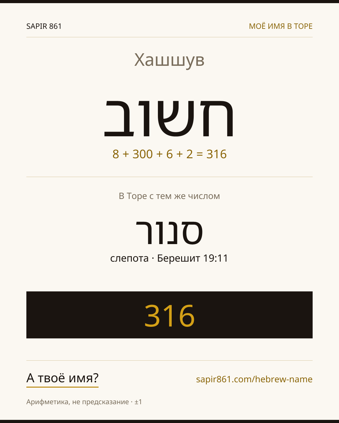 Хашшув — חשוב