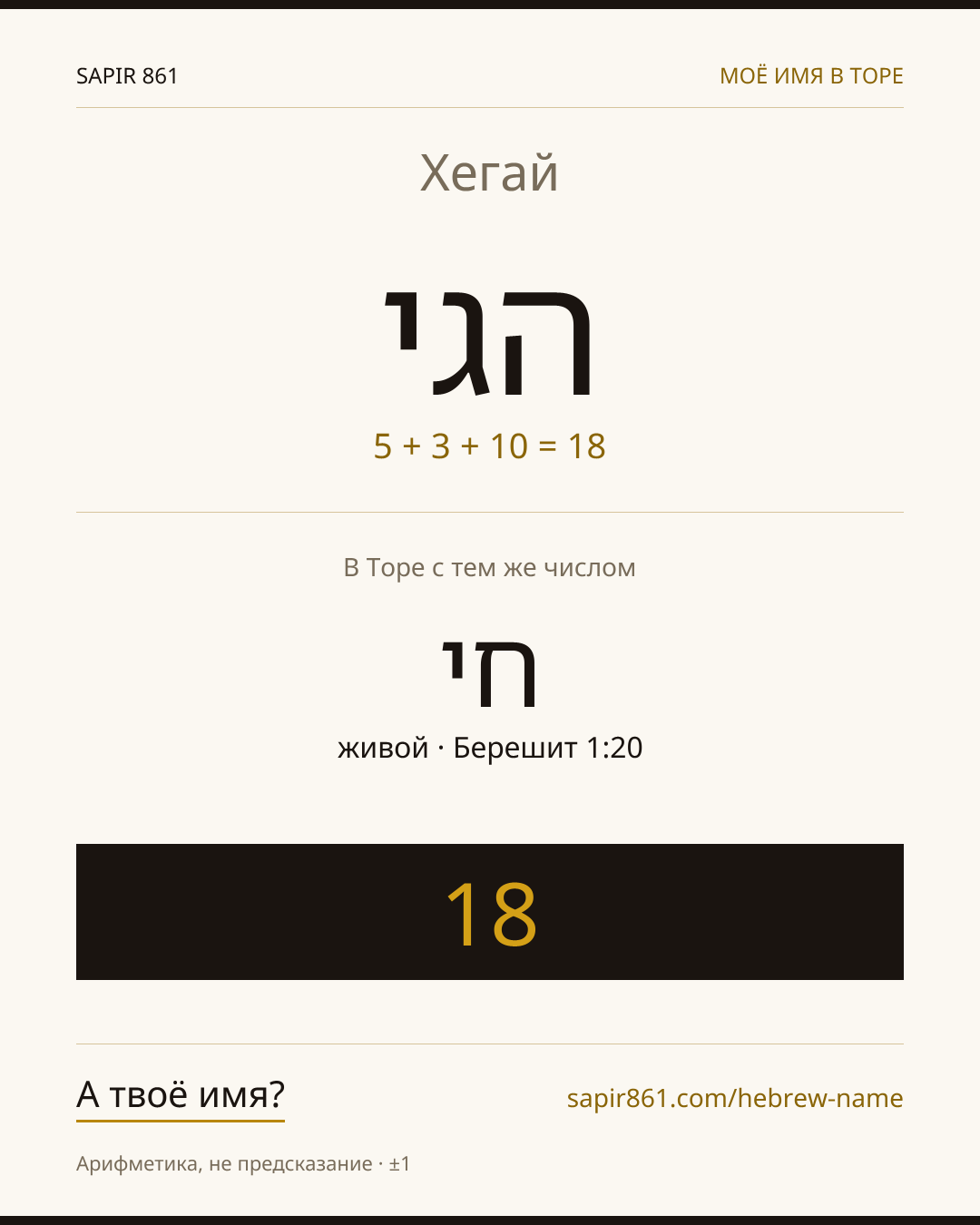 Хегай — הגי