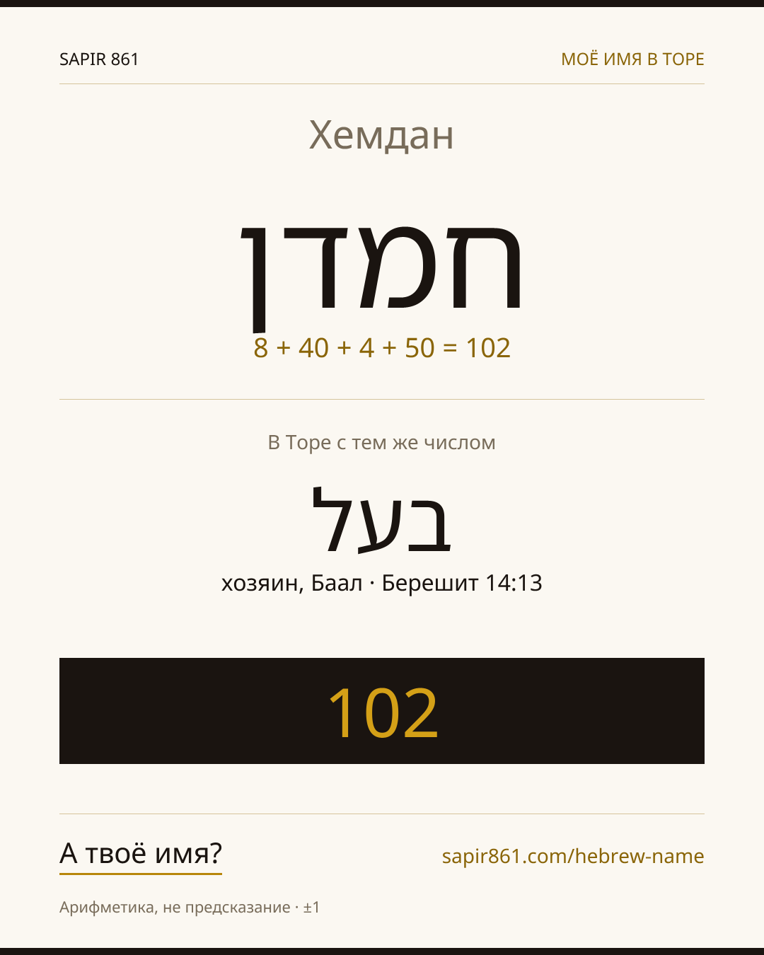Хемдан — חמדן