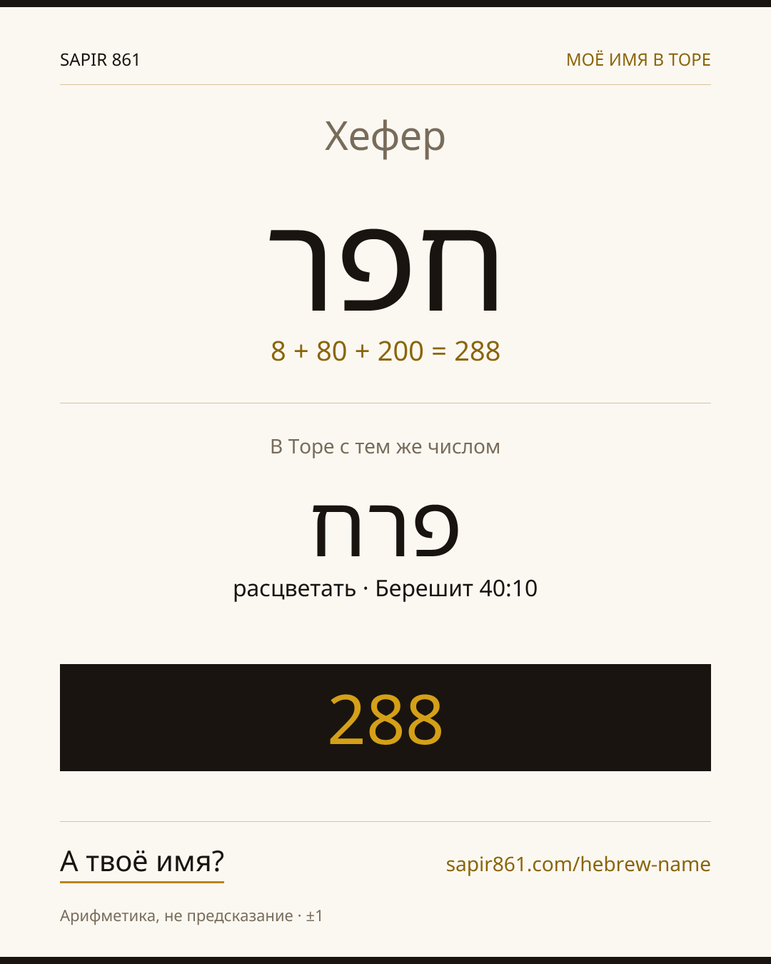 Хефер — חפר