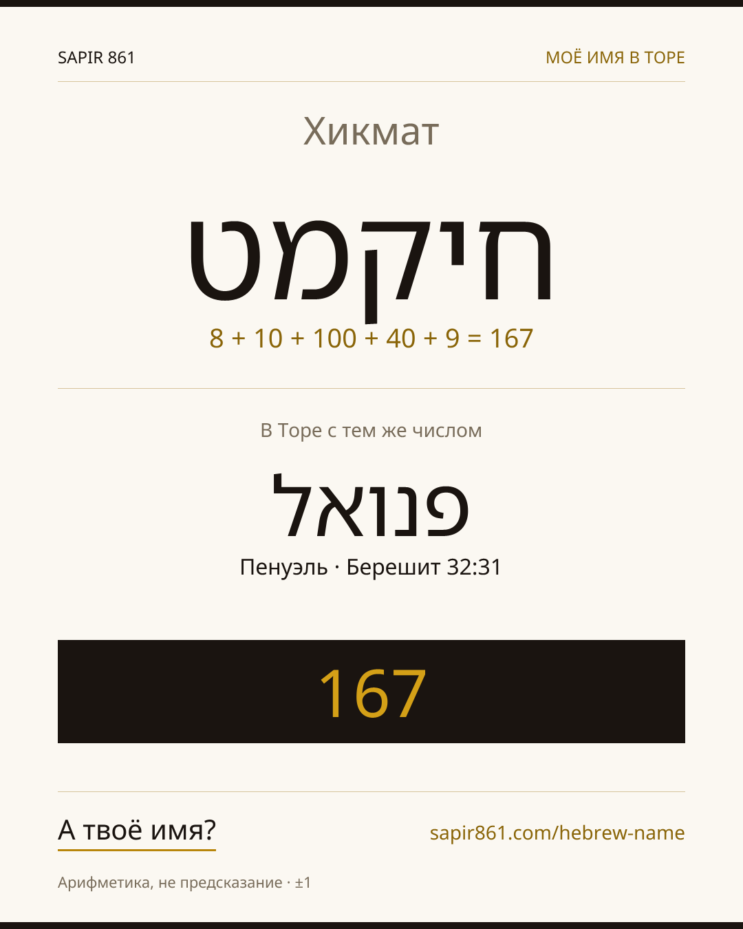 Хикмат — חיקמט