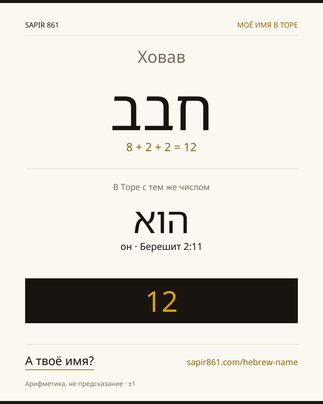 Ховав — חבב