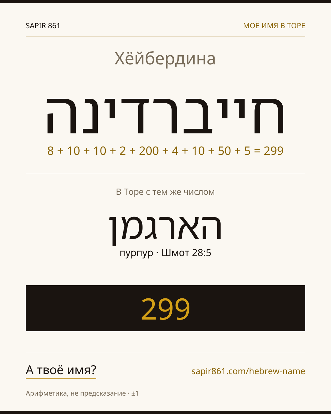 Хёйбердина — חייברדינה