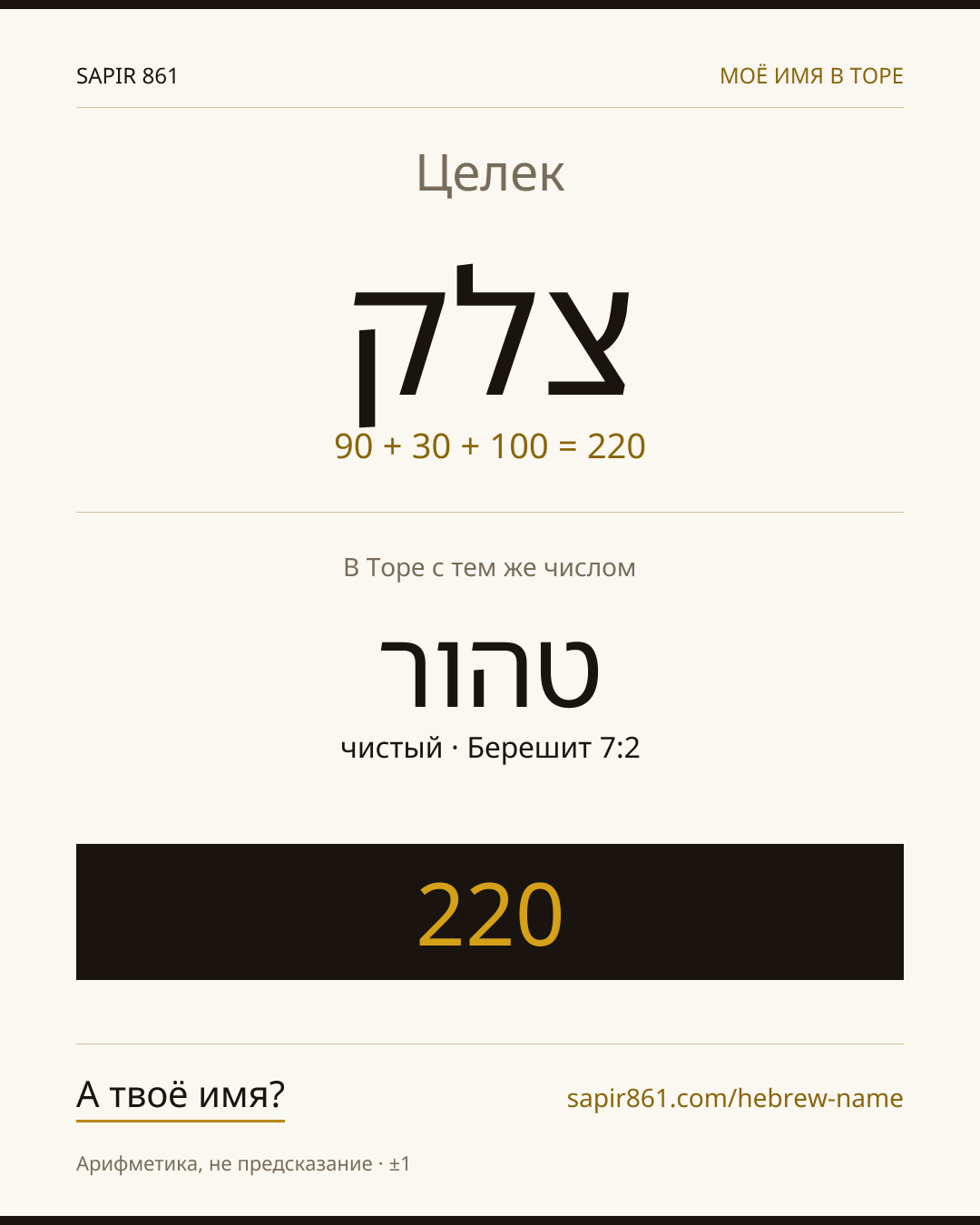 Целек — צלק