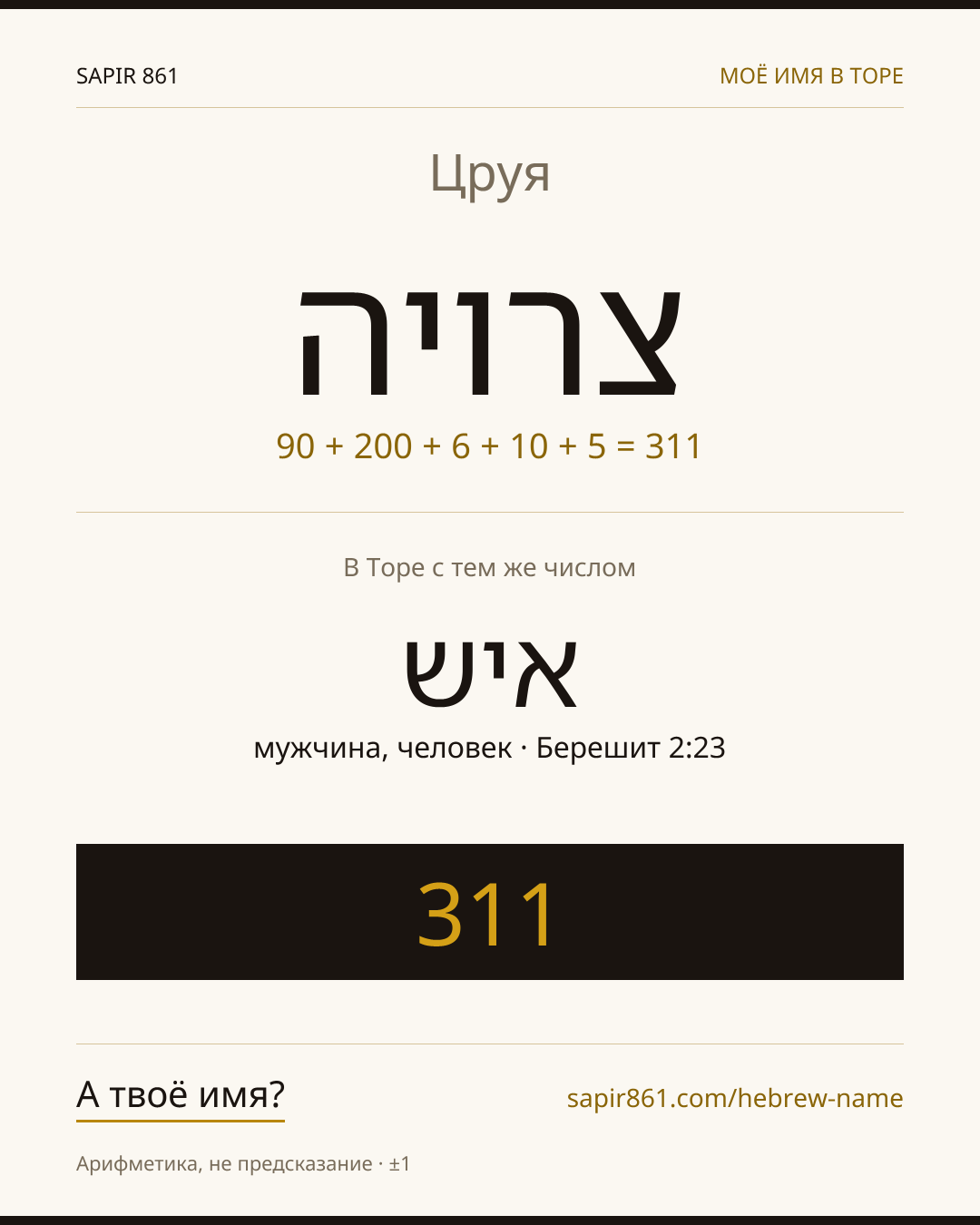 Цруя — צרויה