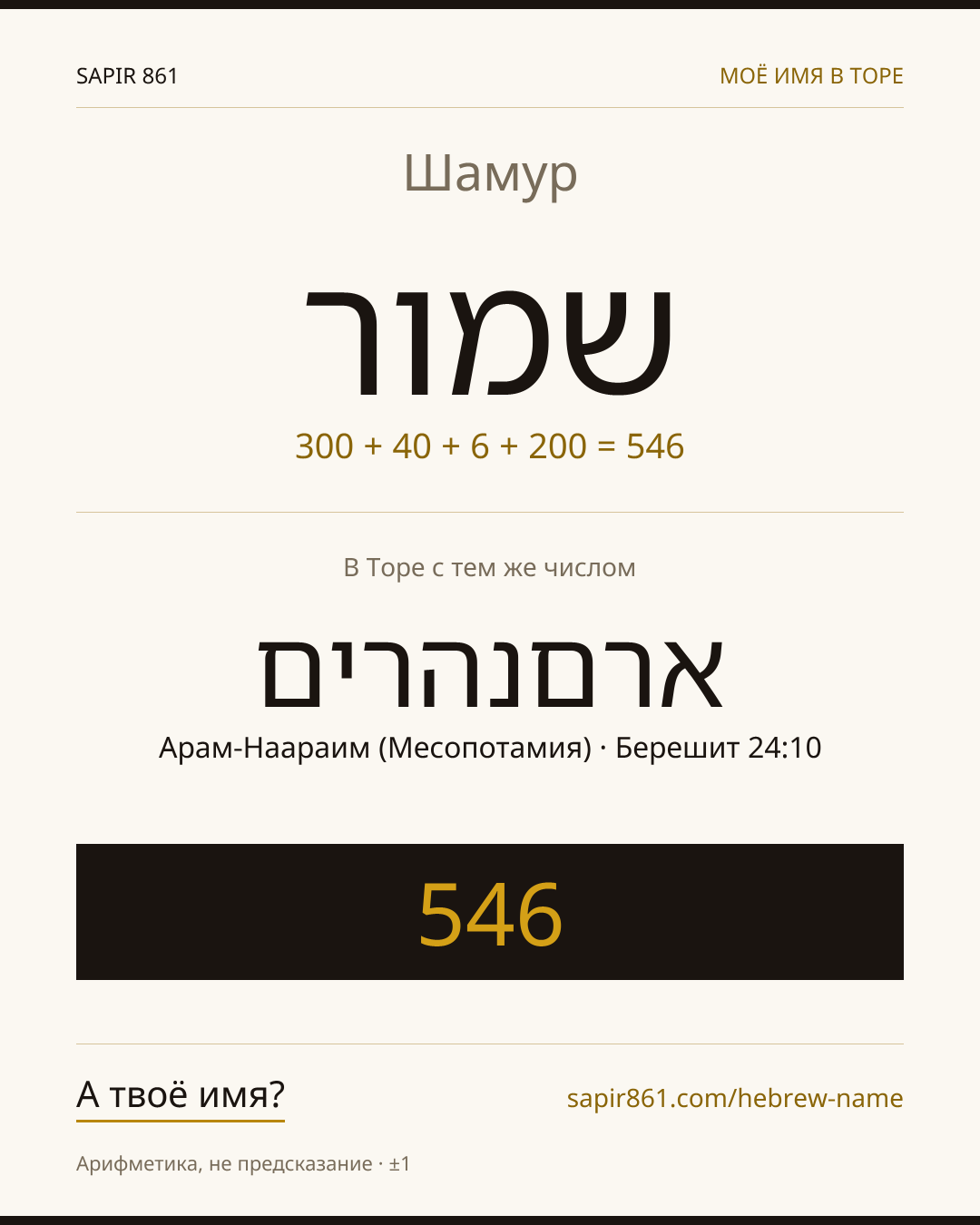 Шамур — שמור