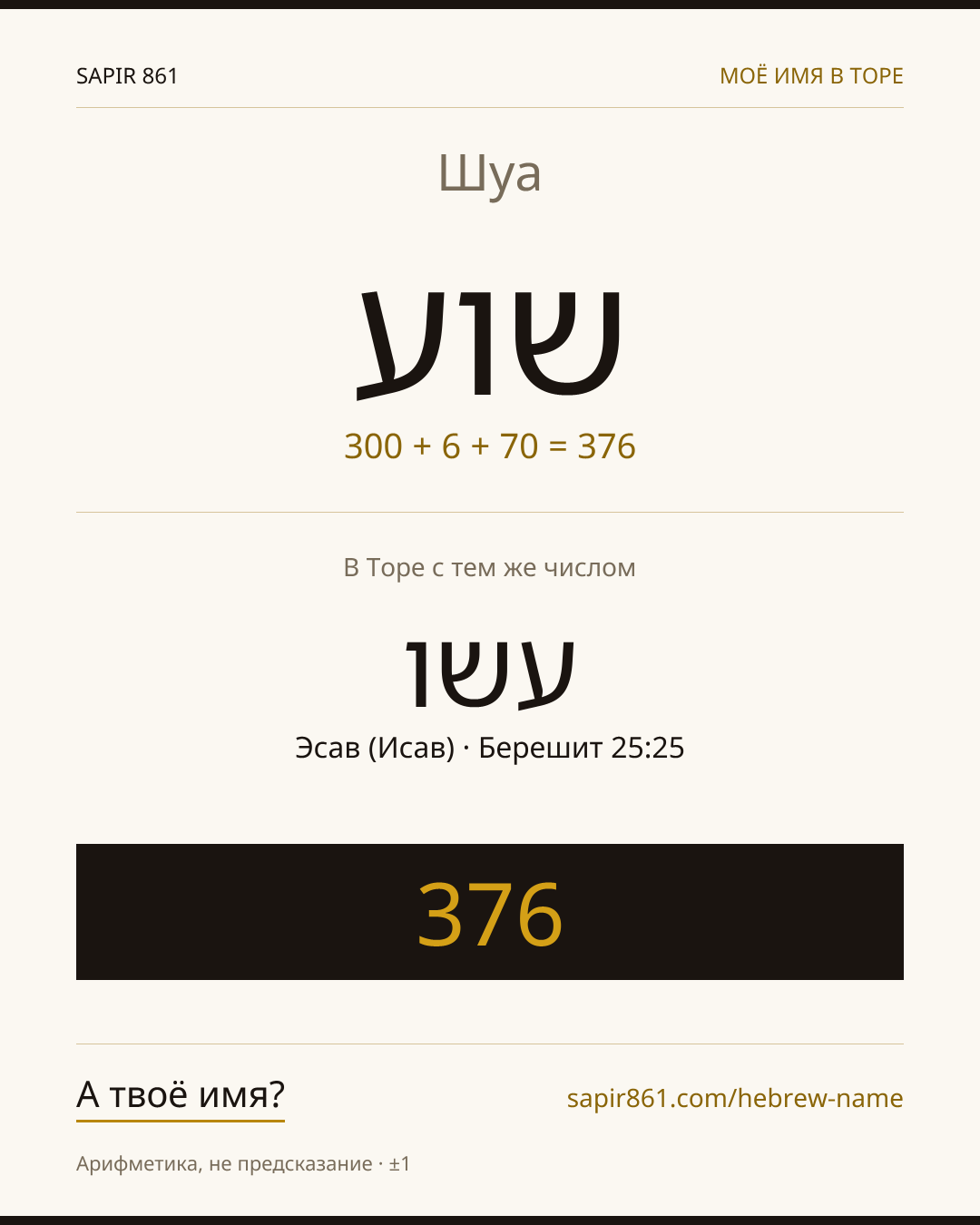 Шуа — שוע